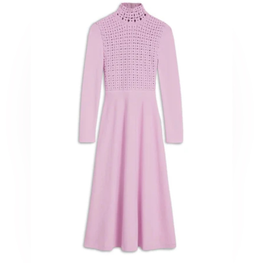 Scanlan Theodore Crepe Knit Daisy Dress